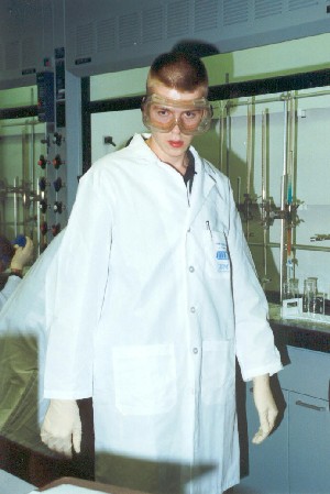 Paul Bracher in Lab at 1998 USNCO Study Camp