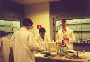 Paul Bracher in Lab at USNCO Study Camp 1998