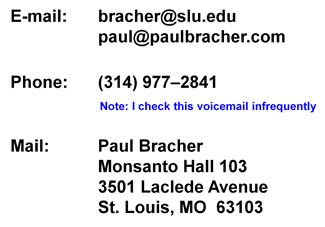Paul Bracher Contact Information